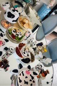 Resim Inek Peçete Halkası & Peçete Yüzüğü 2'li 