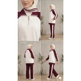 Resim Kadın Tesettür Modal Kumaş Spor Eşofman Takımı 