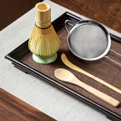 Resim 4 adet matcha çırpıcı seti - Paslanmaz Çelik Süzgeç ve Bambu Araçları (Çırpıcı, Kaşık, saç tokası) | Geleneksel Çay Töreni Aksesuarları | Düzgün Demleme İçin Gerçek Bambu / Çelik Yapı | Ev, Kafe ve Ritüel Kullanımı | Kolay Temizlenebilir Süzgeç, Doğal Bambu Han 