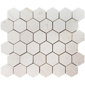 Resim Tuqco Doğal Taş 2 Altıgen Myra Honlu Mermer Mozaik 