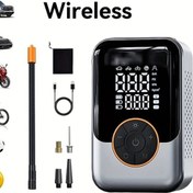 Resim Motion003 Mini Kablosuz Dijital Ekran Taşınabilir Lastik Şişirici Usb Şarjlı Hava Kompres 