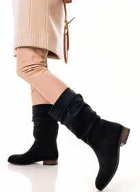 Resim rabellashoes rabella uzun siyah kısa model körüklü çizme 