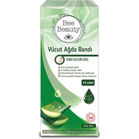 Resim Bee Beauty Vücut Ağda Bandı Aloe Vera 24'lü - Gratis 