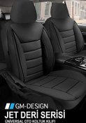 Resim GM-DESIGN Jet Deri Opel Corsa C Uyumlu Oto Koltuk Kılıfı 