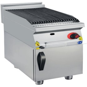 Resim CSA Inox CSA Karacasan 900 Seri Dolaplı 40 cm Tüplü Sulu Döküm Izgara(40x90x85Cm) 