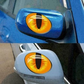 Resim Tsc Kedi Gözleri Araba Aynası Için Sticker 9Cm 2 Adet 1 Çift 