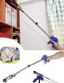 Resim Shopura Çöp Toplama Aparatı Kıskacı - Yaşlı Engelli Uzanma Kıskacı - Atık Yaprak İzmarit Toplama 