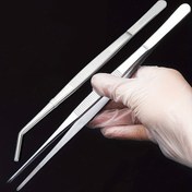 Resim 1 adet 20cm Çok Fonksiyonlu Paslanmaz Çelik Cımbız, Düz Kavisli Başlı Paslanmaz Çelik Süper Uzun Dayanıklı Klips Takı Yapımı, Evcil Hayvan Besleme, Dış Mekan Bonsai Araçları, Barbekü, DIY Boncuklu Takı Araçları, Su Çimeni Balık Tankı Temizliği için 