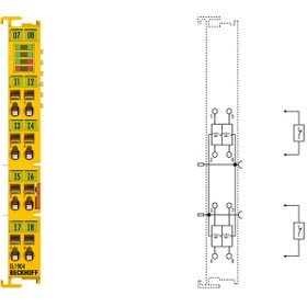 Resim Beckhoff EL1904 | EtherCAT Terminali, 4 kanallı dijital giriş, 24 V DC, TwinSAFE | Beckhoff 