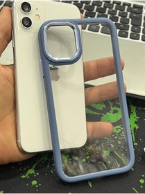 Resim EDELFU Iphone 13 Pro Max Sararmaz Mika Kapak Indigo Renk Tuşları Ve Kamera Çevresi Metal Kılıf 