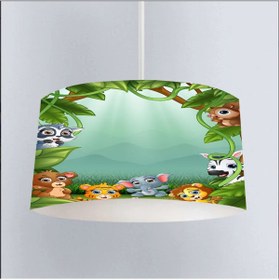 Resim EVSEHOMES Orman Sevimli Hayvanları Çocuk Avizesi Ea5091 