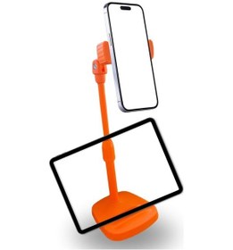 Resim River World Plastik Masa Üstü Telefon Ve Tablet Tutucu Turuncu Çok Renkli 