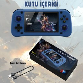 Resim YKK Store G28 Retro Game Console | 4.3” IPS Hd, 10.000 Oyun, 64GB, Uzun Ömürlü Batarya 