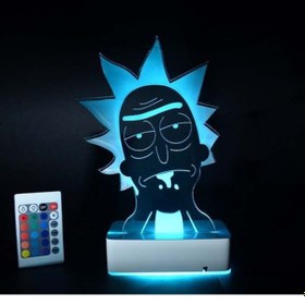 Resim Rıck And Morty - Rıck - 3D 16 Renk Gece Lambası 