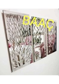 Resim Ahşap / Pleksi Işıklı 3 Lü Tablo 