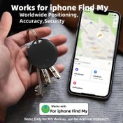 Resim 1/2 Adet Akıllı Etiket Bulucu, Apple Find My ile Uyumlu (Sadece iOS), GPS Dünya Çapında Konumlandırma, 40m Kablosuz İletim Mesafesi, Dahili 75dB Zilli, Cüzdanlar, Anahtarlar, Bisikletler ve Bavullar için Eşya Bulucu 