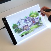 Resim Akrilik A2/A3/A4/A5 Üç Katmanlı Ayarlanabilir Led Işık Pad Çizim Tahtası, İzleme Işık Kutusu, Göz Koruma, Elmas Boyama İçin Daha Kolay 