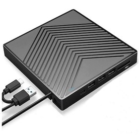 Resim Qingmipy Dışarıda Kullanıma Uygun Usb 3.0 Ve Type-c 5-in-1 Dvd-rw Cd Yazıcı Taşınabilir Bilgisayar Optik Sürücü Diğer 