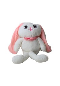 Resim İthal Kumaş Kulakları & Ayakları Uzayıp Küçülen Sevimli Tavşan Peluş Oyuncak & Uyku Arkadaşı 75 Cm. 001 