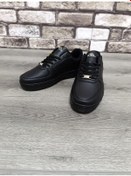 Resim Unisex Günlük Ortopedik Esnek Taban Bağcıklı Spor Ayakkabı Ergonomik Rahat Nefes Alabilen Siyah 