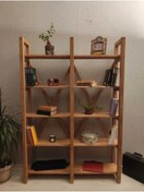 Resim BRK Design 5 Raflı Masif Kitaplık 