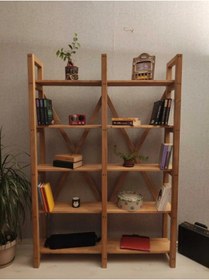 Resim BRK Design 5 Raflı Masif Kitaplık 