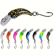 Resim 1 Adet Batan Minnow Balık Yemi 4cm 1,5g Mini Yapay Sert Örgü Kancalı Crankbait Wobbler Alabalık Turna Levrek Avı 