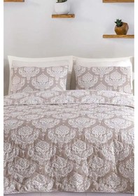 Resim Battal Boy Kapitone Yatak Örtüsü Çok Amaçlı Post Kahve Kahve 