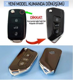 Resim GMA KEYS Lüx Volkswagen Çevirici Uds Jetta Caddy Transporter Skoda Seat Amarok Vs. (YENİ NESİL DÖNÜŞÜM KABI) 