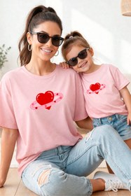 Resim genosha Anne Kız 100% Pamuk T-shirt Mama Mini Mother Daughter TEKLİ FİYAT 