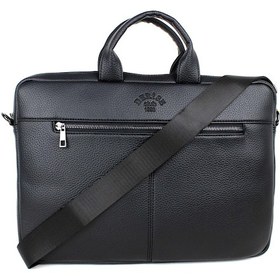 Resim Siyah Omuz Askılı Dosya Evrak 15.6 İnc Laptop ve Evrak Çantası Siyah 