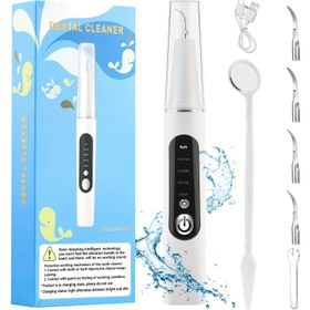 Resim 5-in-1 Elektrikli Diş Temizleyici, 3 Yedek Başlık, LED Işık, USB Şarj Edilebilir - Ev, Açık Hava ve Kamp Kullanımı İçin İdeal, Ev Diş Tıbbı | Modern Diş Tıbbı | USB Şarj Edilebilir Cihaz 