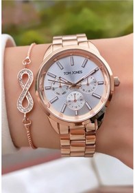 Resim Tom Jones Mrd12043 Rose Gold Renk Kadın Kol Saati Bileklik Hediyeli 