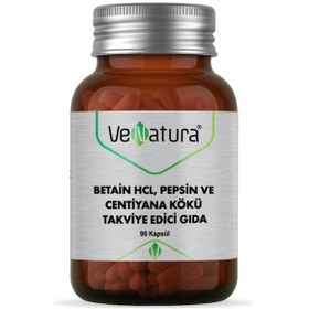 Resim VeNatura Betain HCL, Pepsin ve Centiyana Kökü Takviye Edici Gıda 