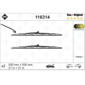 Resim Valeo ÖN SİLECEK SÜPÜRGESİ TAKIM PASSAT VOLVO S70 570 TRANSPORTER T4 530 530 MM 701998001 1392219 31276592 