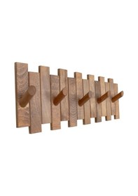 Resim Mavitrendd Ahşap Duvar Kapı Askısı Elbise Askılık Çit Model 5 Askılı Yuvarla (529878512) Meşe 