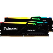 Resim Kingston KF560C36BBEAK2-64TR 64 GB 6000 MHz DDR5 CL36 DIMM PC Ram 