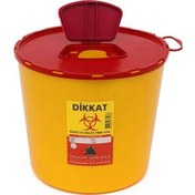 Resim Tıbbi Atık Kutusu Atık Kovası 1.2 L 