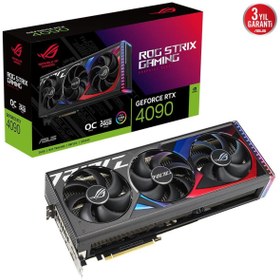 Resim ASUS Nvıdıa Geforce Rtx 4090 Rog Strix Oc Rog-strıx-rtx4090-o24g-gamıng 24 Gb Gddr6x 384 Bit Ekran K 
