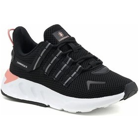 Resim Lumberjack SWORD Memory Foam Kadın Günlük Spor Koşu Ayakkabı Siyah 