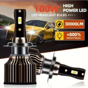 Resim Chuangyinshop 2 Adet Ultra Parlak Beyaz 9005 9006 H11 H1 H4 H7 Led Far Ampulü Yeni Araç Aydınlatma 