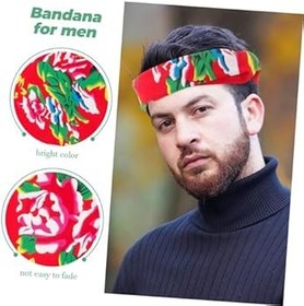 Resim WOONEKY Açık Bisiklet Başörtüsü Kafa Bandı Bandanalar Erkekler Için Rahat Bandana Bisiklet Şapkalar Çiçek Kafa Trendy Sürme Kumaş 