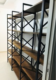 Resim Metingüneşmobilya Günes Metal Dekoratif Ahşap Kitaplık 200X230 Cm 