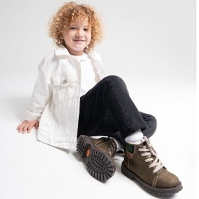 Resim Mnpc Erkek Çocuk Kum Hakiki Deri Suya Dayanıklı Anatomik Günlük Bot 25k2b1102969 KUM 