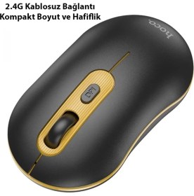 Resim Hoco GM21 Platinium 1600DPI 2.4g Bluetooth Kablosuz Optik Mouse 