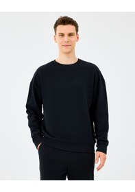 Resim Skechers M Essential Crewneck Sweatshirt Erkek Siyah Sweatshirt S2610015-3817 Siyah 