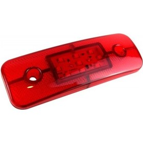 Resim Ahmet Otomotiv Dekoratif Lamba Kırmızı Renk 9 Ledli 11.5Cm 12V-24 