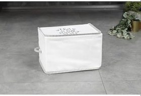 Resim Art Bee Baskılı Ipli Hurç Seti - Kazak, Yastık, Baza, Yorgan Hurcu 52x28x22cm 