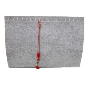 Resim ÖZER KUTU Ayaklı Kolye Zincir & Kolye Standı (19 LU) Gri Süet 