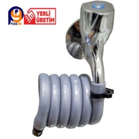 Resim Plastico Wc Hortumu Yaylı - Hortummatik- Gri 
